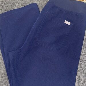 Women’s Figs Navy Blue Scrub PETITE Flare pant